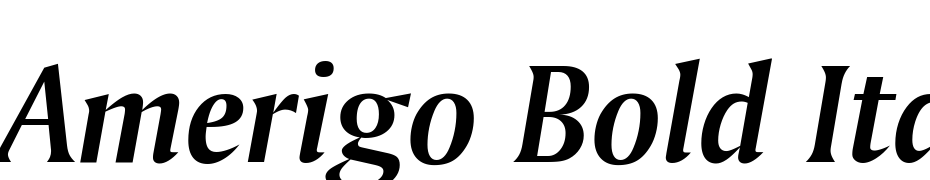 Amerigo Bold Italic BT cкачати шрифт безкоштовно